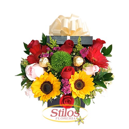 Flor moño de regalo
